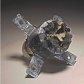 Fire Charred Pipe Knot formed from