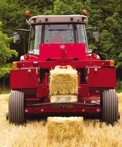 The benefits of in-line baling Easy on the road, easy in the field. You ll notice the first advantage before reaching the field.