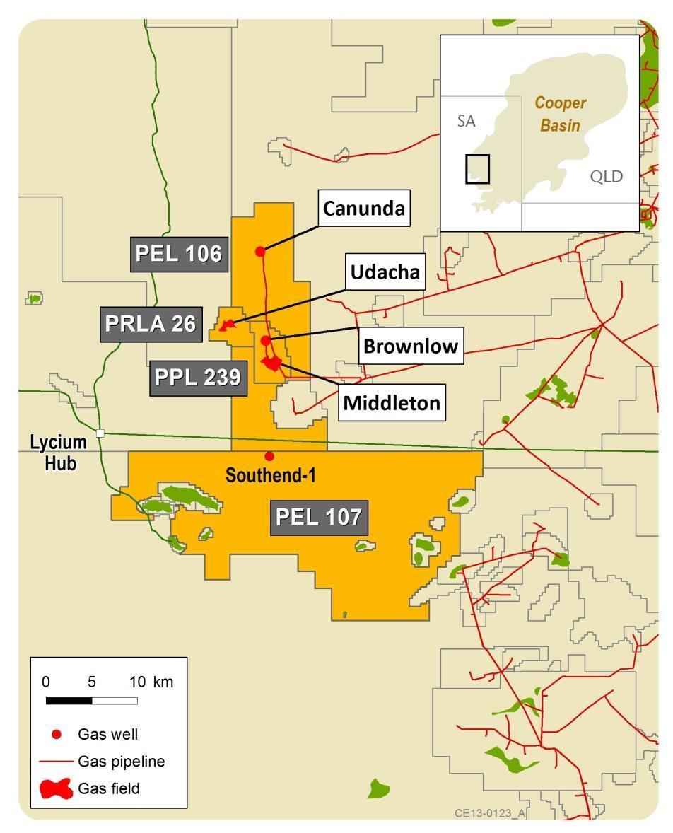 PEL 106 Beach 50% and operator, Drillsearch 50% Commercial discussions successful in establishing extended gas sales to March 2016 Liquids rich Canunda field operational since July 2013 Gross flow