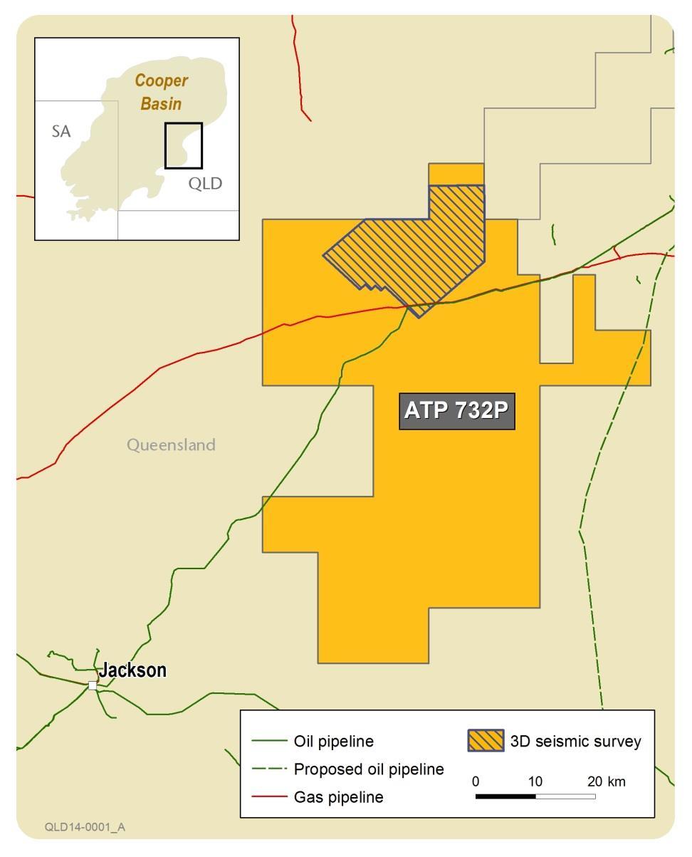 Cooper Basin Eastern Flank ATP 732 (Beach earning 50%, Bengal 50%) Located between the Jackson (~50 MMbbl of oil produced) and the Kenmore/Bodalla (~20 MMbbl of oil produced) fields ~300 km 2