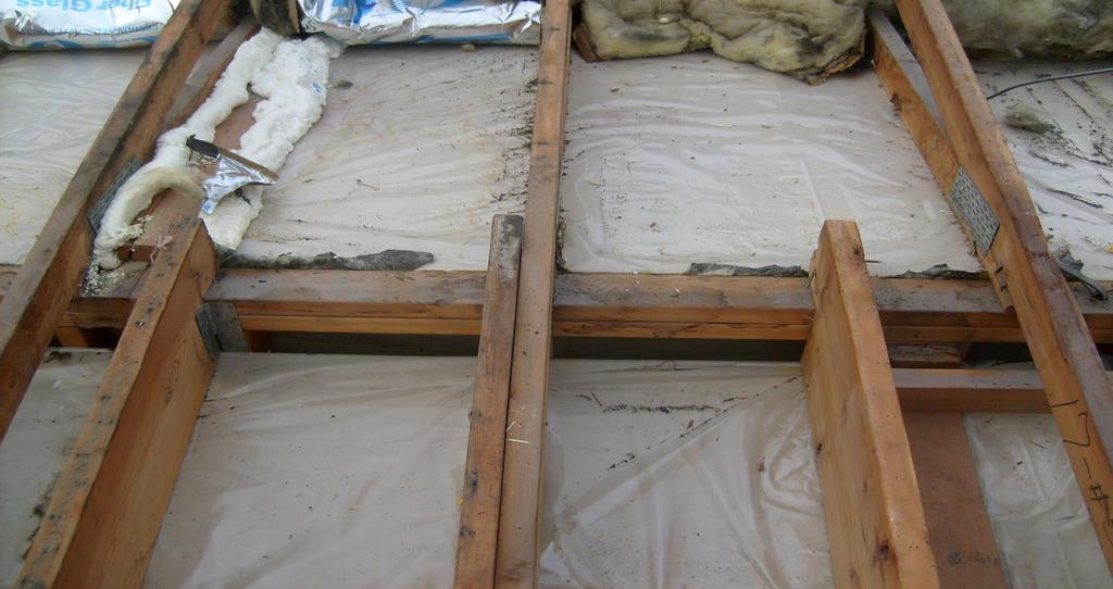 Transitions Cold attic - insulation pulled back