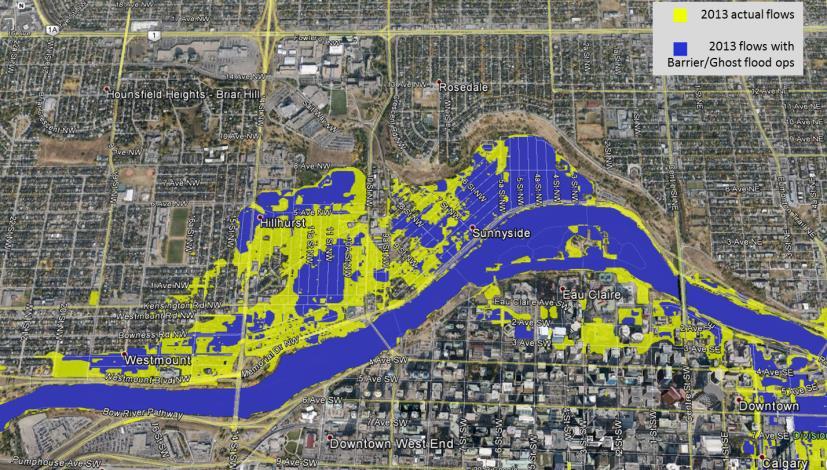 Learnings: Flood Mitigation is a Specific Objective with Some Opportunity Because of the extensive modelling work on the Bow River in 2010-12, the data and models and previously involved participants