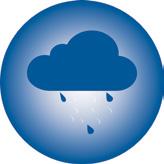 3. When many water droplets come together, they form clouds. When the water droplets become too big, it rains.