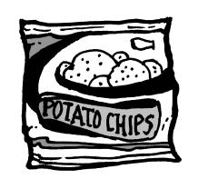 Calculate the amount of chips per unit weight (one ounce) of packaging. C. Ask students the following questions: 1. How does the packaging compare? Which weighs more? Which takes up more space?