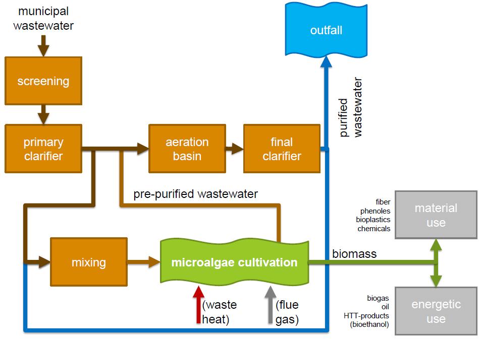 Research project SAM: Synergies of Wastewater Treatment and Microalgae Cultivation Identification of different nutrient sources for algae cultivation (municipal, agricultural, industrial) Selection
