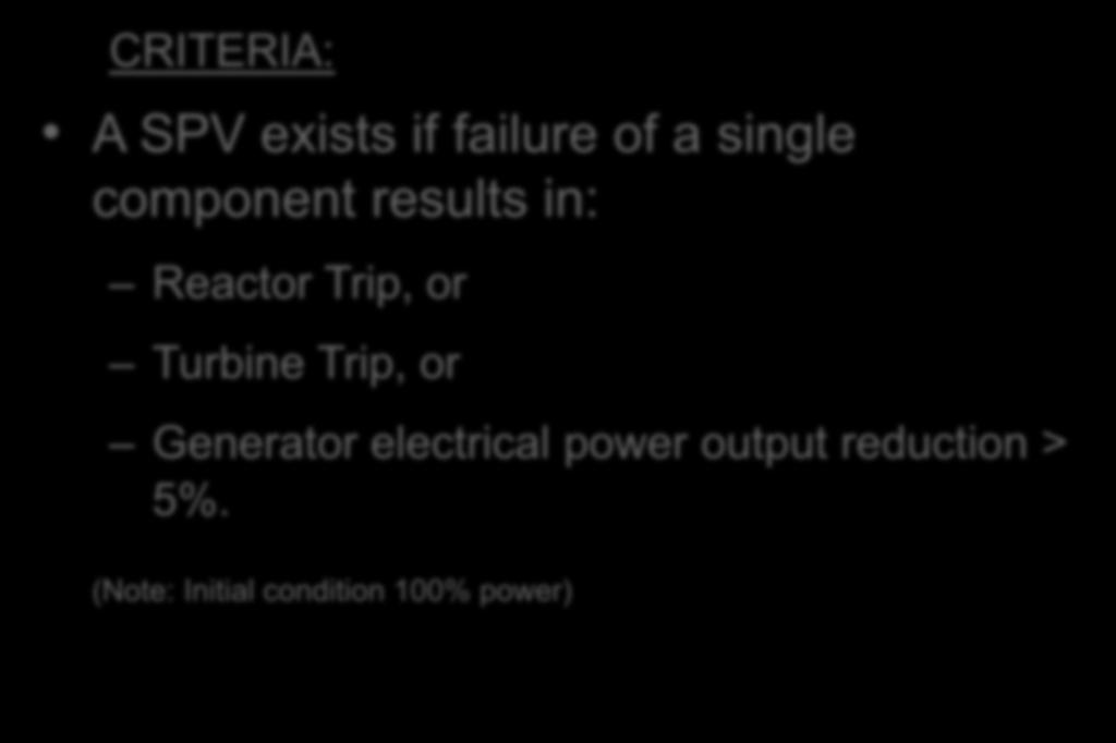 Trip, or Turbine Trip, or Generator electrical power