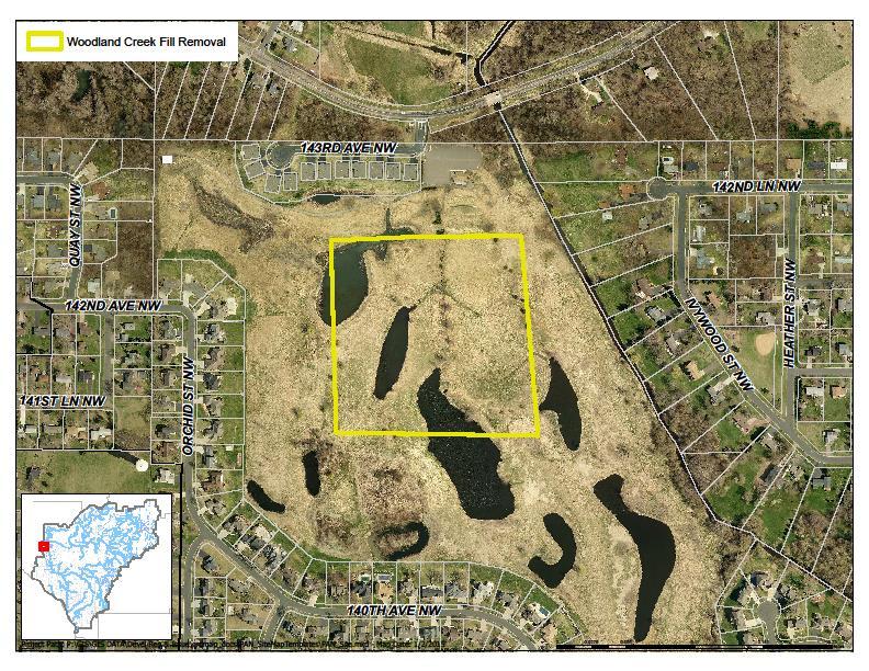 16-054 Woodland Creek Wetland Banking Restoration Project, Page 1 of 6 COON CREEK WATERSHED DISTRICT PERMIT REVIEW MEETING DATE: August 22, 2016 AGENDA NUMBER: 11 FILE NUMBER: 16-054 ITEM: Woodland