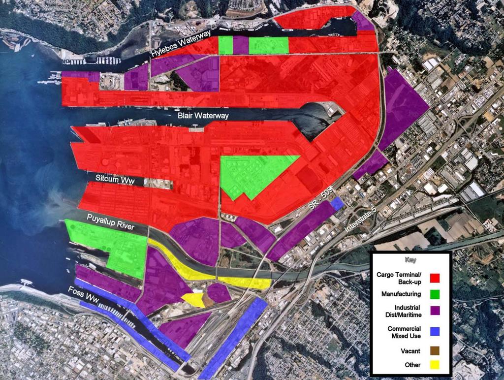 Density - 2020 Land Use Hylebos Peninsula Port