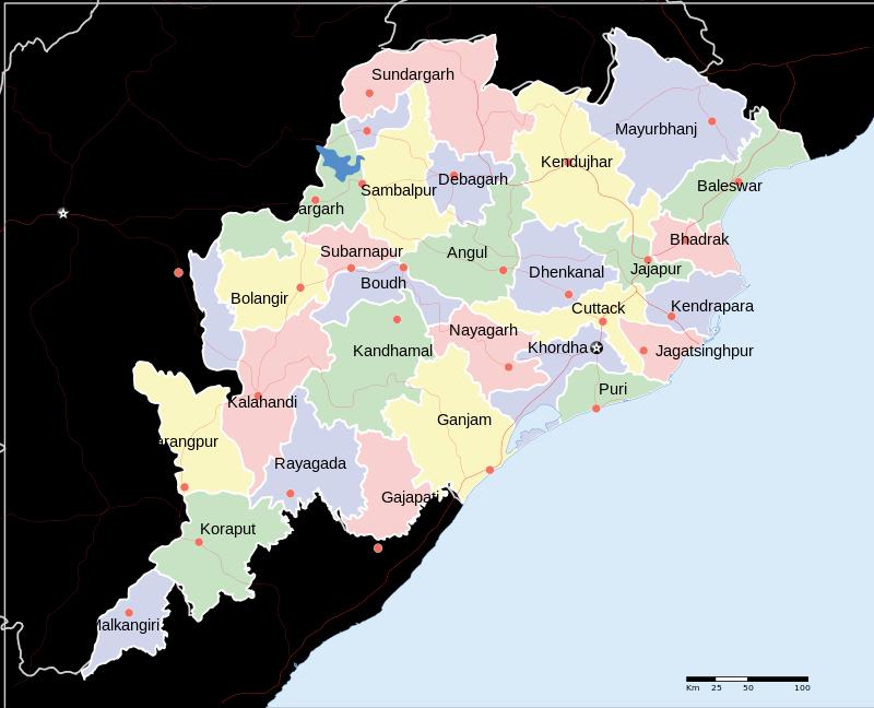 4. Odisha State Profile (a) Odisha is located in the east of India.