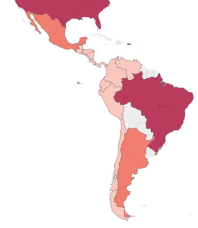 Reported Capacity (MWt) Mexico: 155.8 MWt Guatermala: 2.3 MWt El Salvador: 3.4 MWt Costa Rica: 1 MWt Colombia: 18 MWt Ecuador: 5.