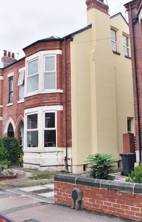 The Nottingham Ecohome is a refurbished Victorian house situated in West Bridgford, Nottingham, which incorporates a variety of eco-friendly features, including very low U-values and the use of