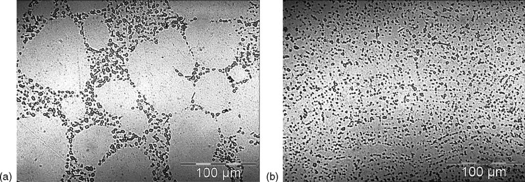 R. Akhter et al. / Materials Science and Engineering A 447 (2007) 192 196 195 Fig. 6. Microstructure of post HT A356 aluminium: (a) base metal and (b) fusion zone.