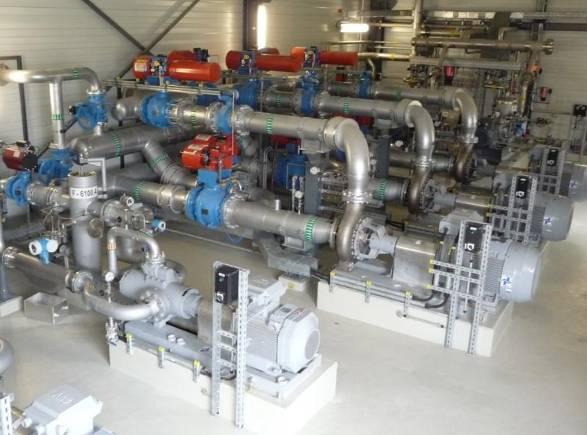 Allweiler pumps in the Matzen extraction station's pump