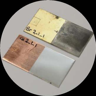 than intermetallic growth at the Snbrass interface Zn oxide 5 µm tin deposit on brass,