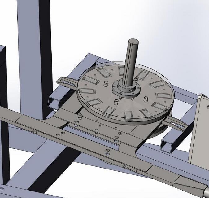 Static Magnets Mounted to Rotating Disk Create
