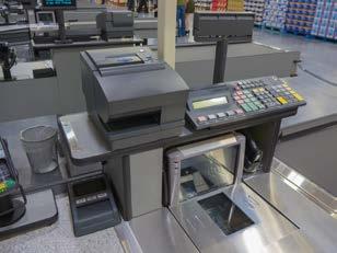 Point of sale terminals Point of sale terminals similar to the one shown below are now common place in our supermarkets.