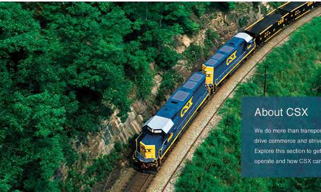 CSX ON TRACK FOR GROWTH SITUATION Over 180 years old, one of