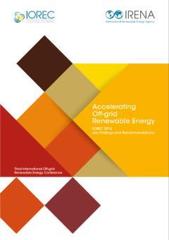 Scaling-up off-grid renewable energy deployment : IOREC Platform Objective Identify key barriers and drivers for stand-alone and mini-grid RE system deployment Platform to