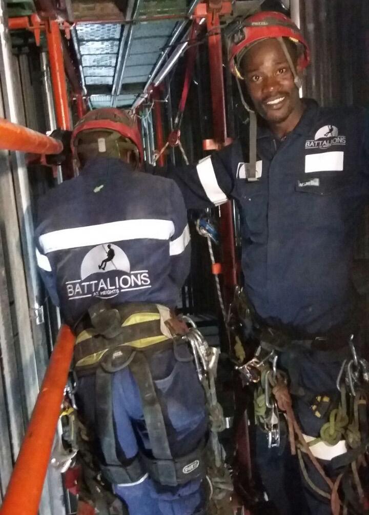 Rope access is safe because of techniques such as the redundancy system which is achieved by using two ropes - a working line and a safety line.