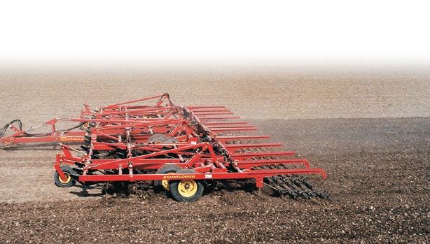 Cover more acres with a three-section machine with reduced height and width.