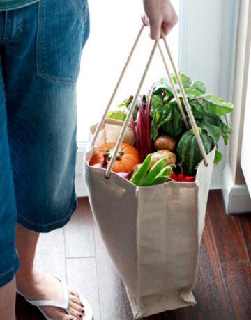 Shopping Bags Best Practice: Bags that are used to give sold food to customers