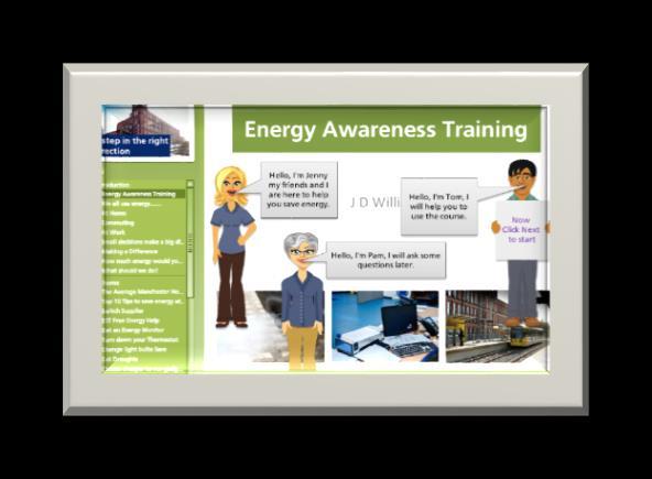 Energy awareness training should engage with staff and be as interactive as possible.
