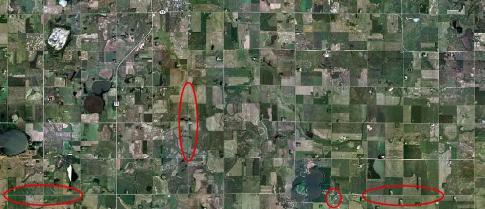 Figure 4. Aerial View of Methods Site Area Lincoln County.