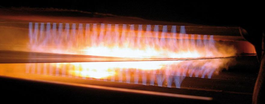 ThyssenKrupp Steel Carbon steel strip galvanising DFI oxyfuel unit 5 MW additional heat input: ΔT 200 C at 105 t/h 30 % throughput