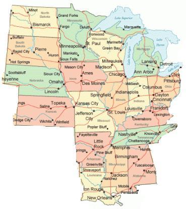 Materials & Methods Locations North Region: Nebraska (2 locations) Ohio Wisconsin