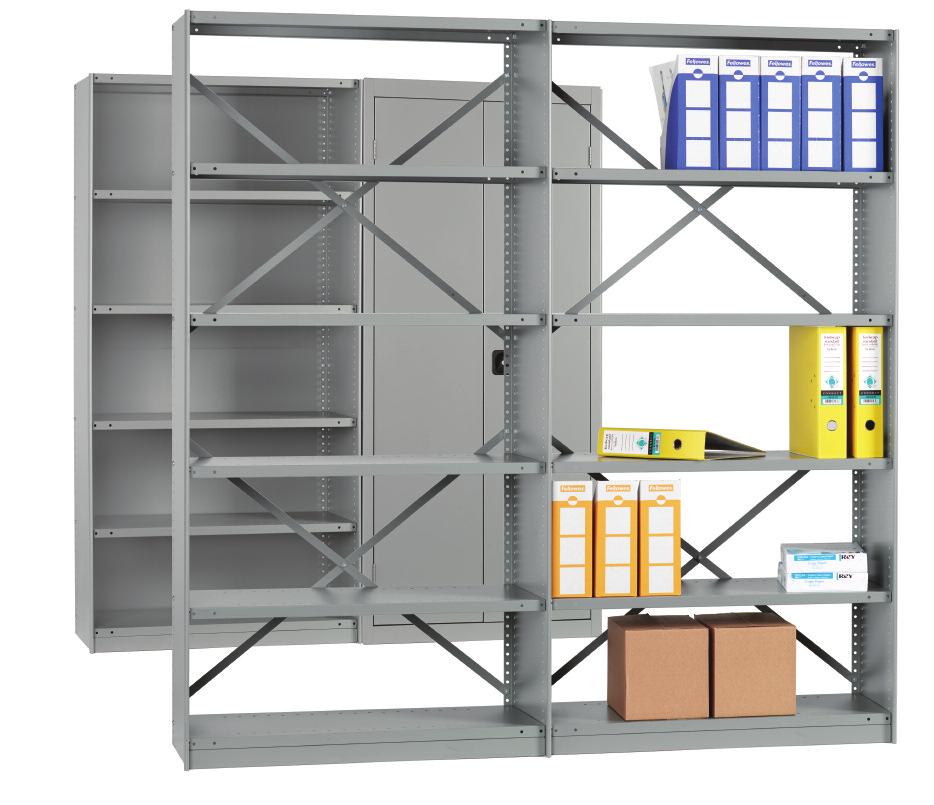 Shelves may be clipped for quick and easy assembly or bolted for added strength. HEIGHT OPTIONS Available in three heights 7, 87 & 99 and four depths,, 8 &. Note: 99 not available in depth.