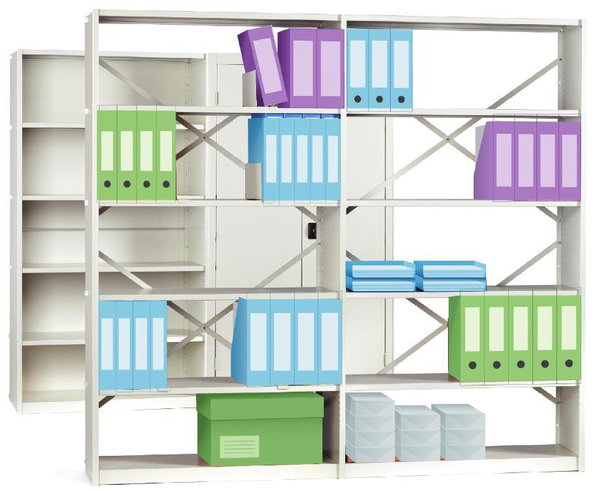 The shelving accessories are fully compatible* excluding door sets as the shelving heights have been optimised for efficient storage of contemporary storage products.