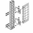 META MULTIPAL Pallet racking Accessories Mesh bay backs Finish RAL 5010 Enzian blue - without fastening accessories According to the guidelines BGR 234 (former ZH1/428) racks with mesh bay backs have
