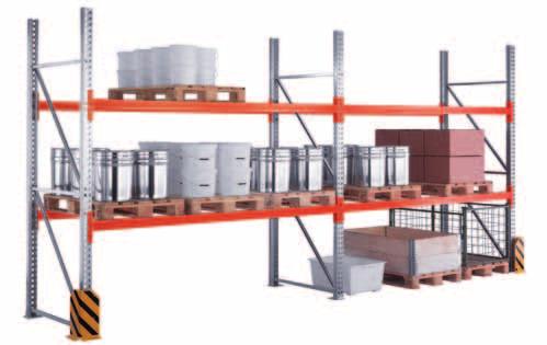 META MULTIPAL Pallet racking Complete bays for light to medium weight loads META Pallet racking Modern, fully developed pallet racking system for the storage of bulky and palletised items for light