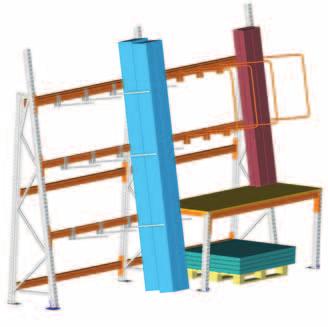 META MULTIPAL A-Frame Racks Complete bays for heavy goods The META A-Frame Racks are ideal for the storage of heavy goods stored vertically such as lengths of wood, plastic pipe and sheet materials