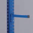 arm L, height 40 complete with plastic end cap, RAL 5010 Enzian blue 400 500 600 Planning information: Length: = all bay width + 64 Single sided rack: = Arm length + 210 Double sided rack: = 2 x Arm