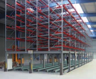 META MULTILINE flow racks Use it and have a better material flow In order to increase the profitability of your warehouse, the optimal use of existing capacities is necessary.