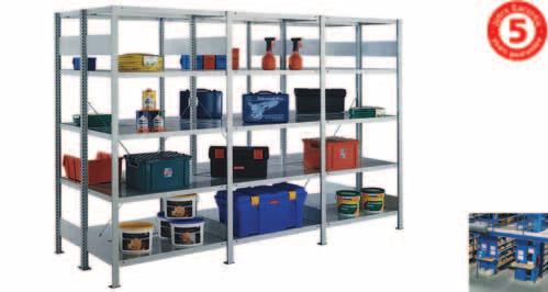 META QUICK Boltless shelving Double sided racks, cross braced META Shelving systems Versatile shelving Double run (back to back) Double sided access Full use of the room due to "back to