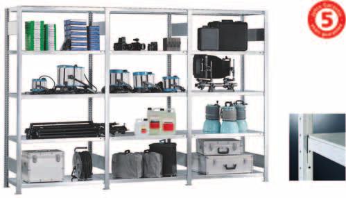 META QUICK Boltless shelving Easy-to-order complete bays with beam bracings META Shelving systems Versatile boltless shelving with double sided access Very easy assembly Shelf levels adjustable on 25