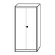 Add-on bay 67911 672,30 META Shelving systems Cupboard/cabinet Models RAL 7035 light grey Full height door Number of shelves: 5 Height 2000 1000 400 2000 1000