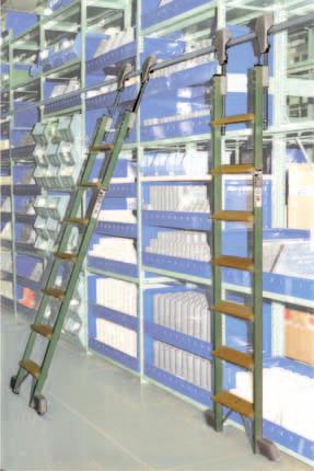 ladders according to the shelving