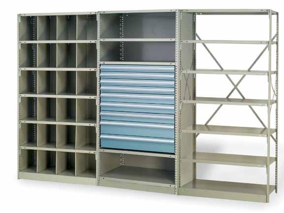 STORAGE SYSTEMS ECONOMICAL QUALITY STEEL SHELVING SYSTEMS FOR OFFICE, INDUSTRIAL OR COMMERCIAL USE.