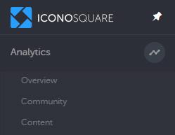 To access audience langauge in Iconosquare, head over to the analytics section of your account and select community.