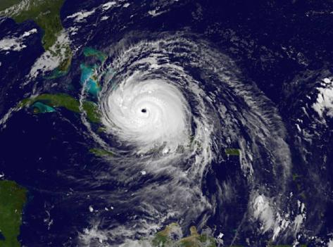 Microgrid uses Image: Hurricane Irma nasa.