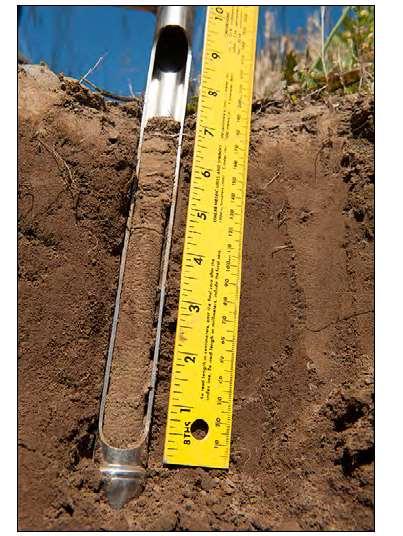 Soil probe Collect same amount of soil from each depth Known