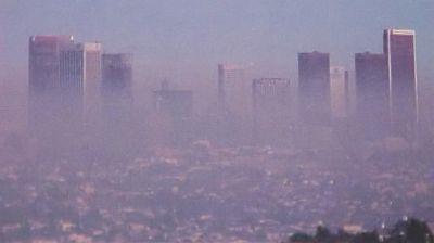 Industrial (gray air) smog = industries burn coal or oil Photochemical smog