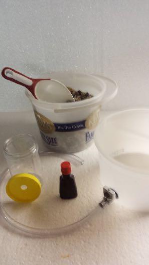 Pea Gravel 2 Ice Cream Pails Peanut Butter Jar ½ X