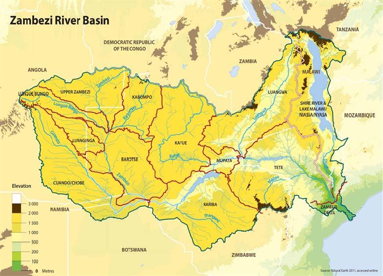 Today, the Zambezi, shared by 8 countries, seems to have an endless supply of water Largest river basin in SADC 8 countries & 30 million people Largest river basin in SADC 8 countries & 30 million