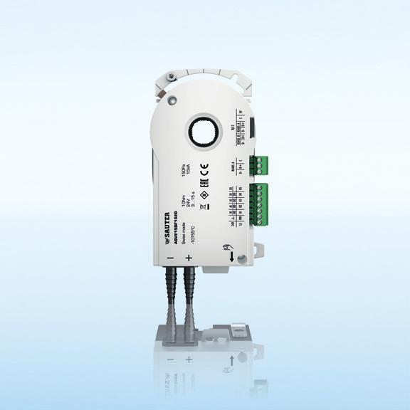 ASV215 compact VAV controller The compact damper actuator impresses with some extraordinary features: Configurable running times of 3 to 15 seconds thanks to brushless DC motor With 10 Nm torque, it