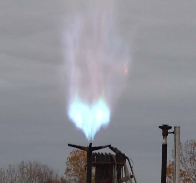 Figure 7 Detached Stable Flame For the single LRGO test