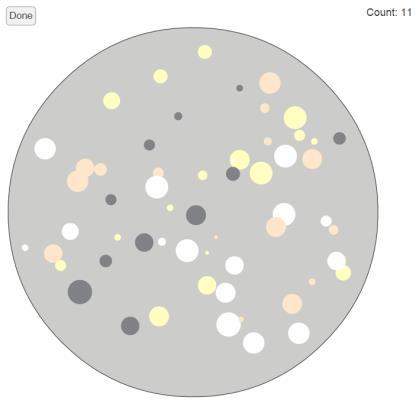 Figure 2: Views of the dilution page (left) and plated bacterial counts (right) in the Aerobic colony count experiment.